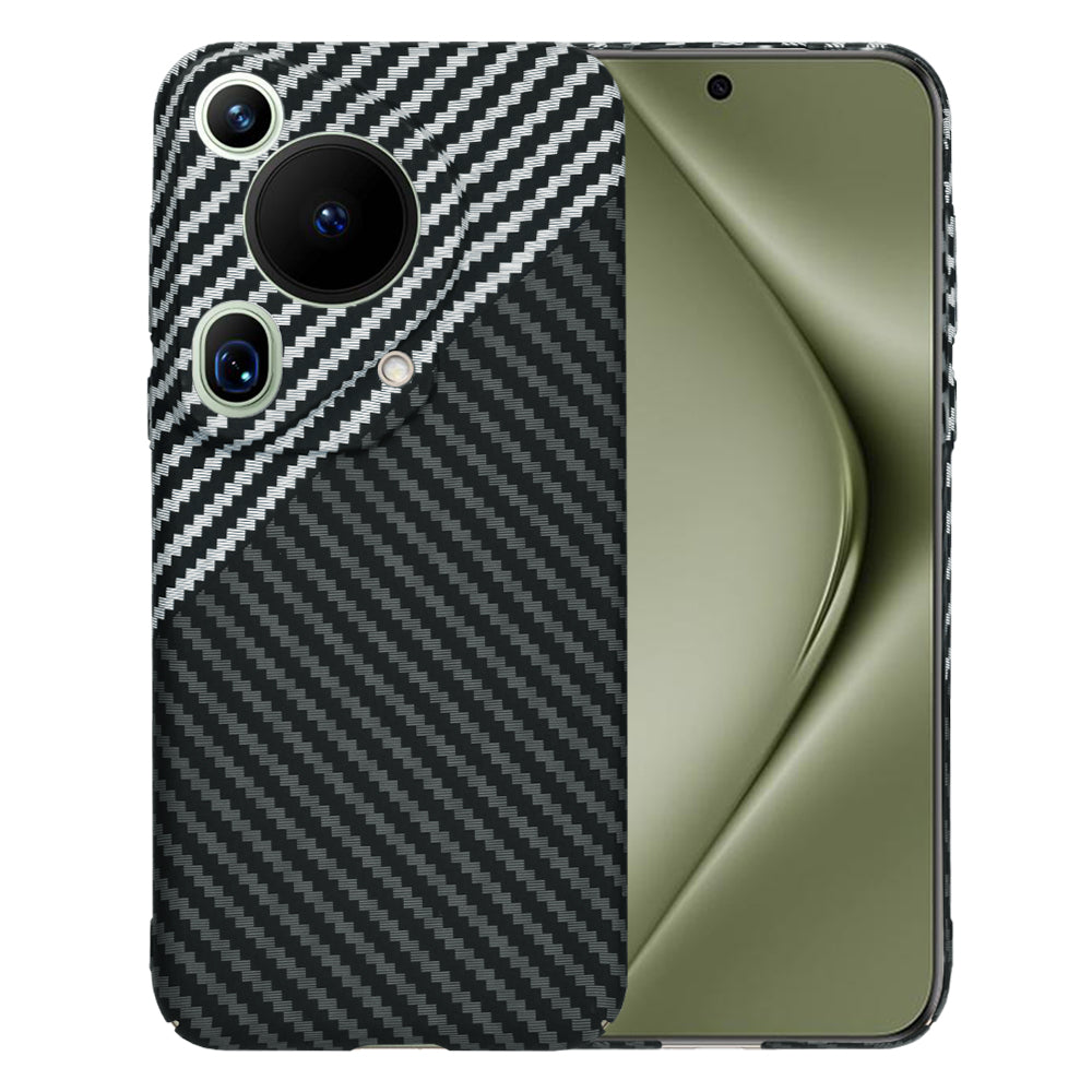 Ovitek za Huawei Pura 70 Ultra, Techsuit, Carbonite FiberShell, Črno Siva