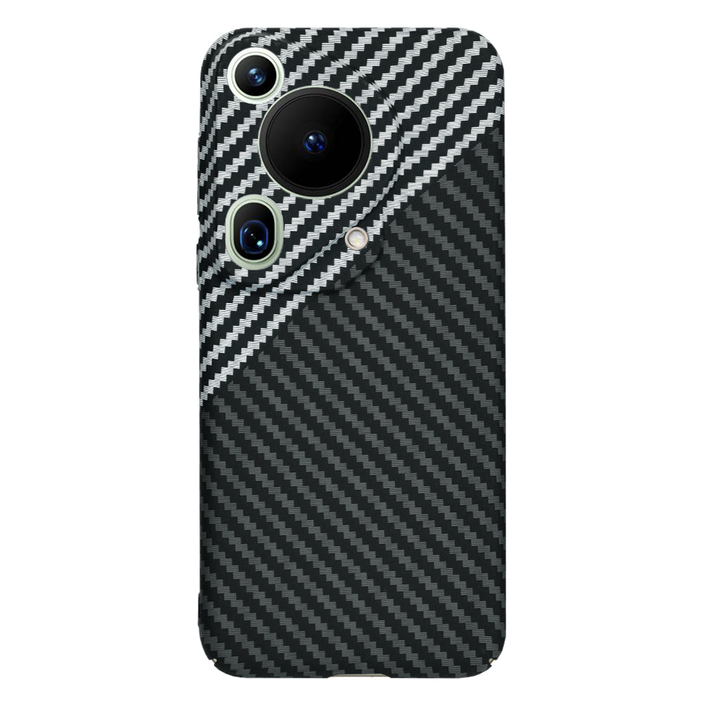 Ovitek za Huawei Pura 70 Ultra, Techsuit, Carbonite FiberShell, Črno Siva