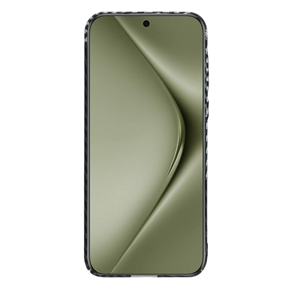 Ovitek za Huawei Pura 70 Ultra, Techsuit, Carbonite FiberShell, Črno Siva
