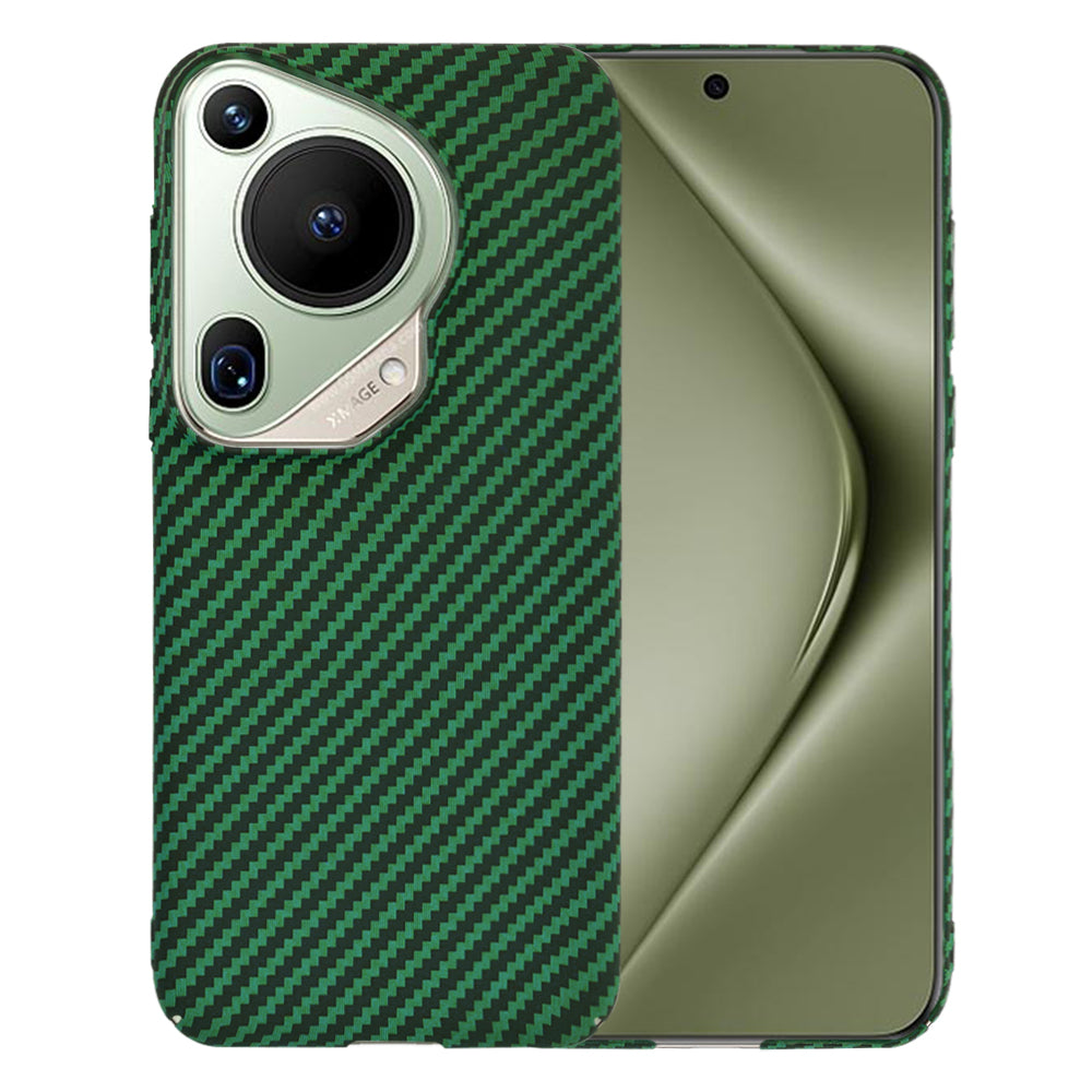 Ovitek za Huawei Pura 70 Ultra, Techsuit, Carbonite FiberShell, Zelen