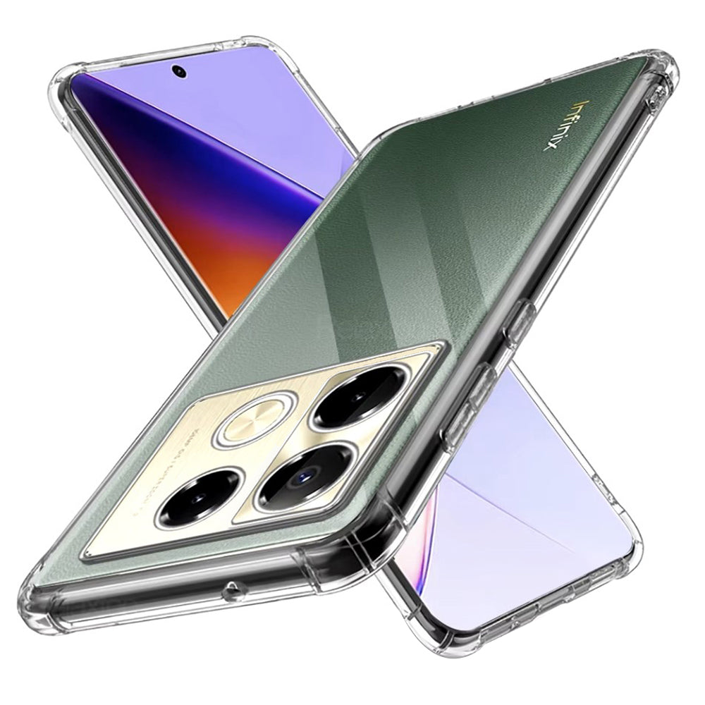Ovitek za Infinix Note 40 Pro+, Techsuit, Shockproof Clear, Prozoren