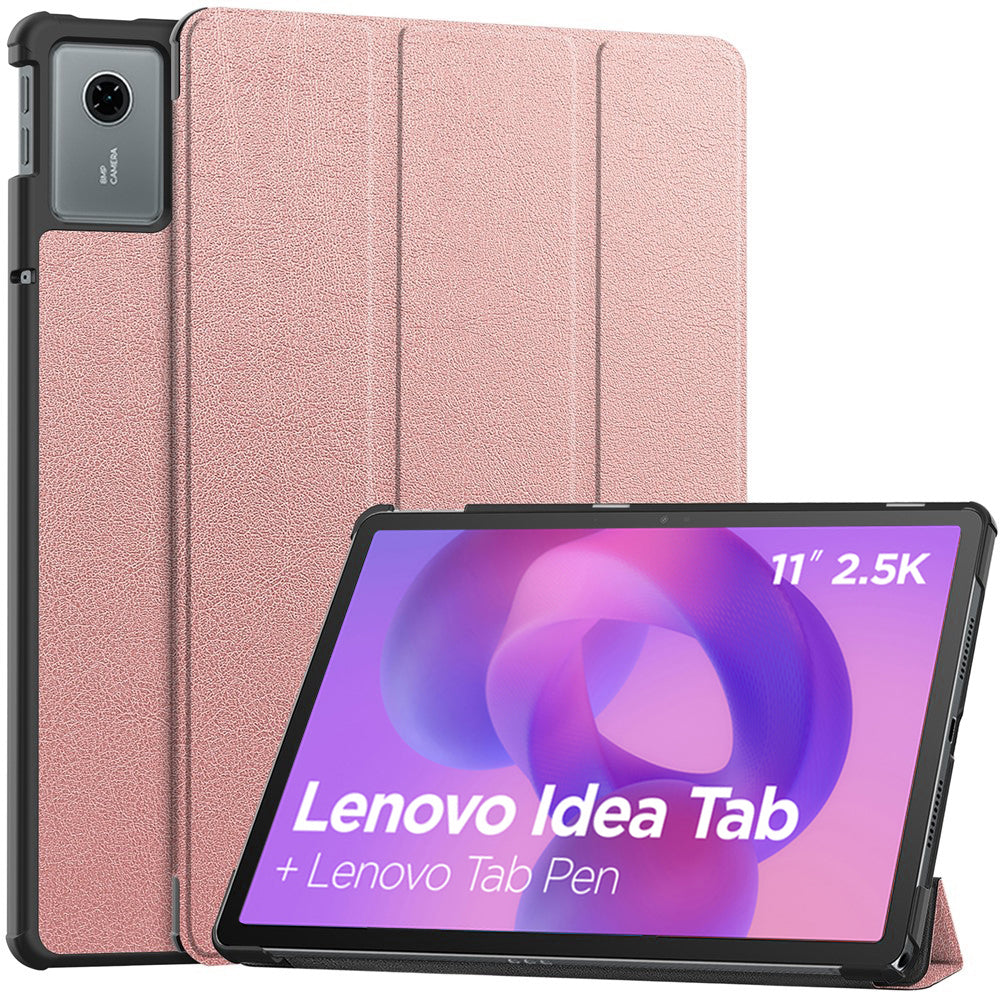 Ovitek za Lenovo Idea Tab 11, Techsuit, FoldPro, Rožnato Zlata