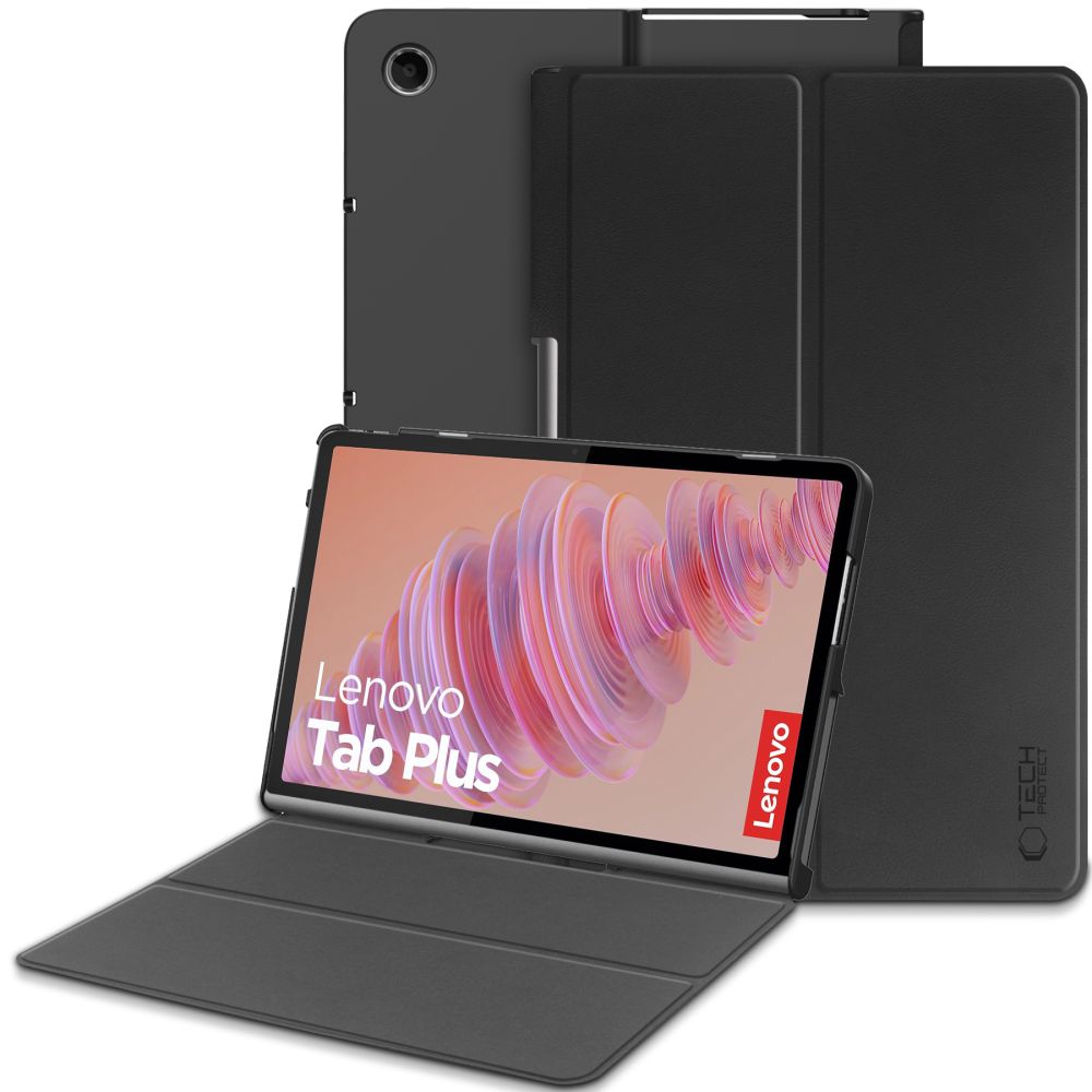 Ovitek za Lenovo Tab Plus 11.5inch, Tech-Protect, SmartCase, Črn