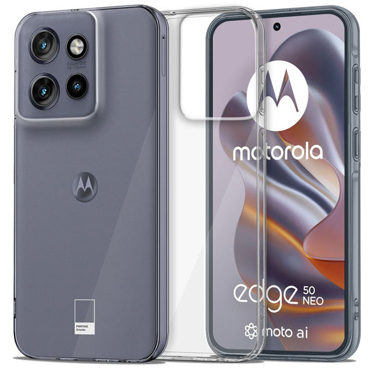 Ohišje za Motorola Edge 50 Neo, Tech-Protect, Flexair, prozorno