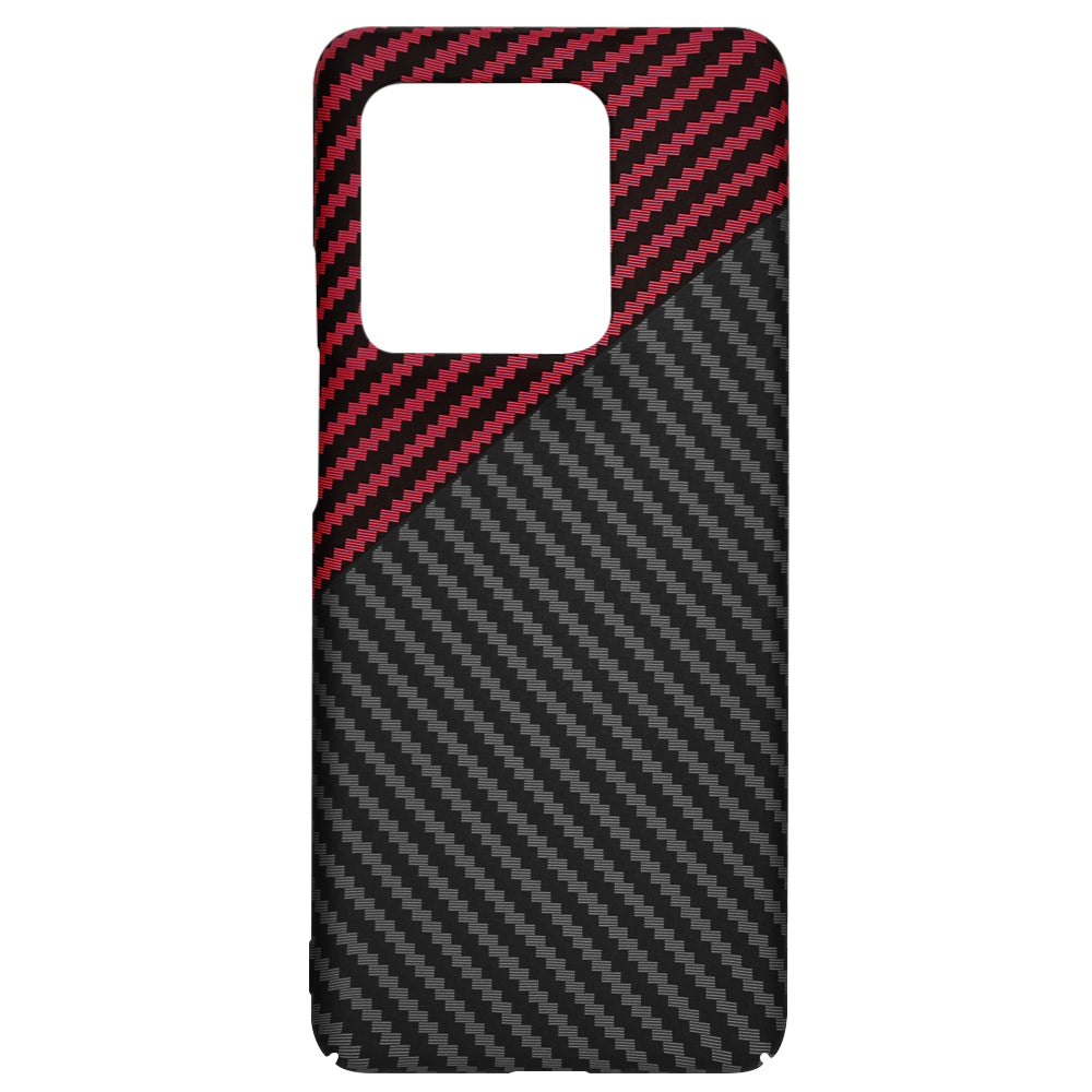 Ovitek za Motorola Edge 50 Ultra, Techsuit, Carbonite FiberShell, Črno Rdeč