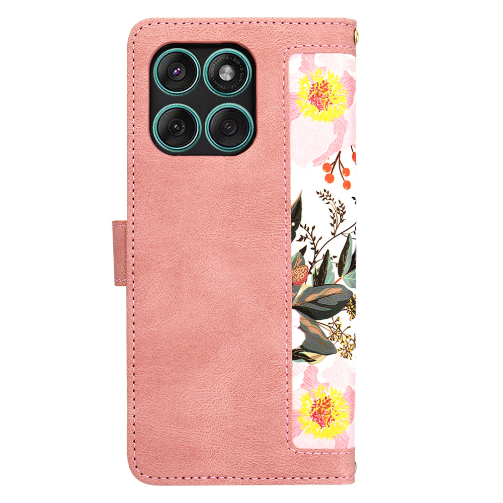 Ovitek za Motorola Edge 60 Fusion / Edge 60, Techsuit, FlipCraft, roza