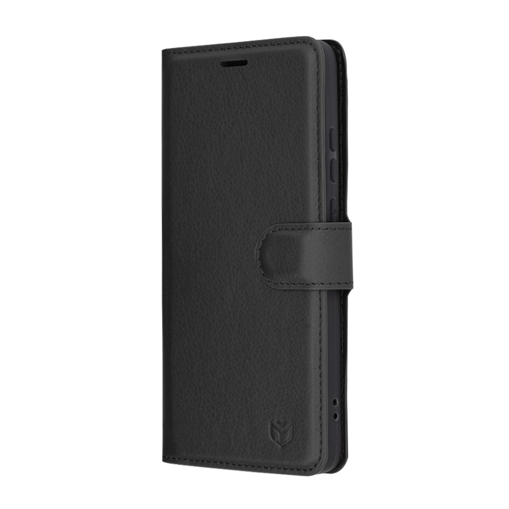 Ovitek za Motorola Edge 60 Neo / Edge 50 Neo, Techsuit, Leather Folio, Črna