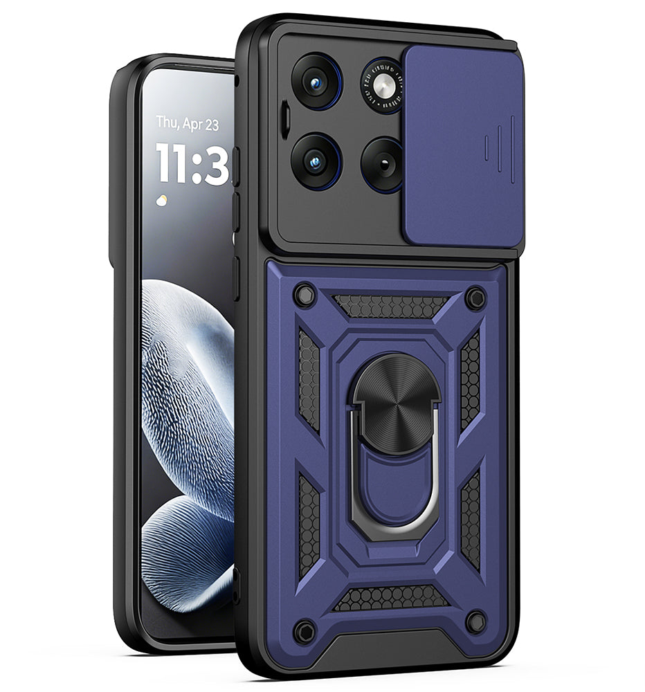 Ovitek za Motorola Edge 70 Fusion, Techsuit, CamShield, Modra