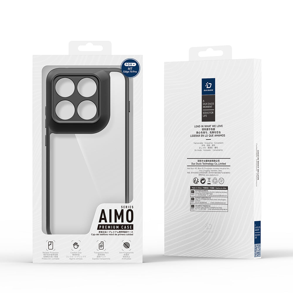 Ovitek za Motorola Edge 70 Pro, DUX DUCIS, Aimo, Črn