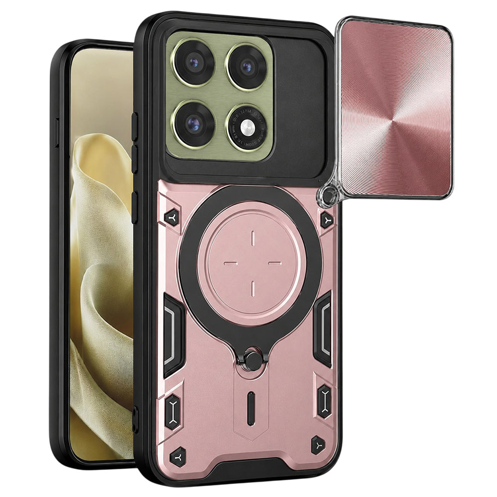 Ovitek za Motorola Edge 70 Pro, Techsuit, CamGuard Pro, rožnato zlata