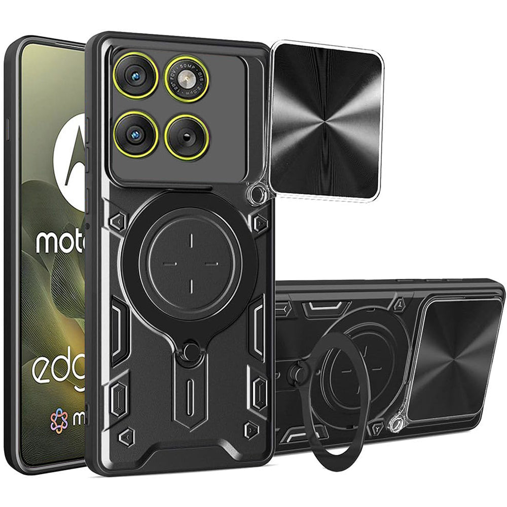 Ovitek za Motorola Edge 70, Techsuit, CamGuard Pro, Črn
