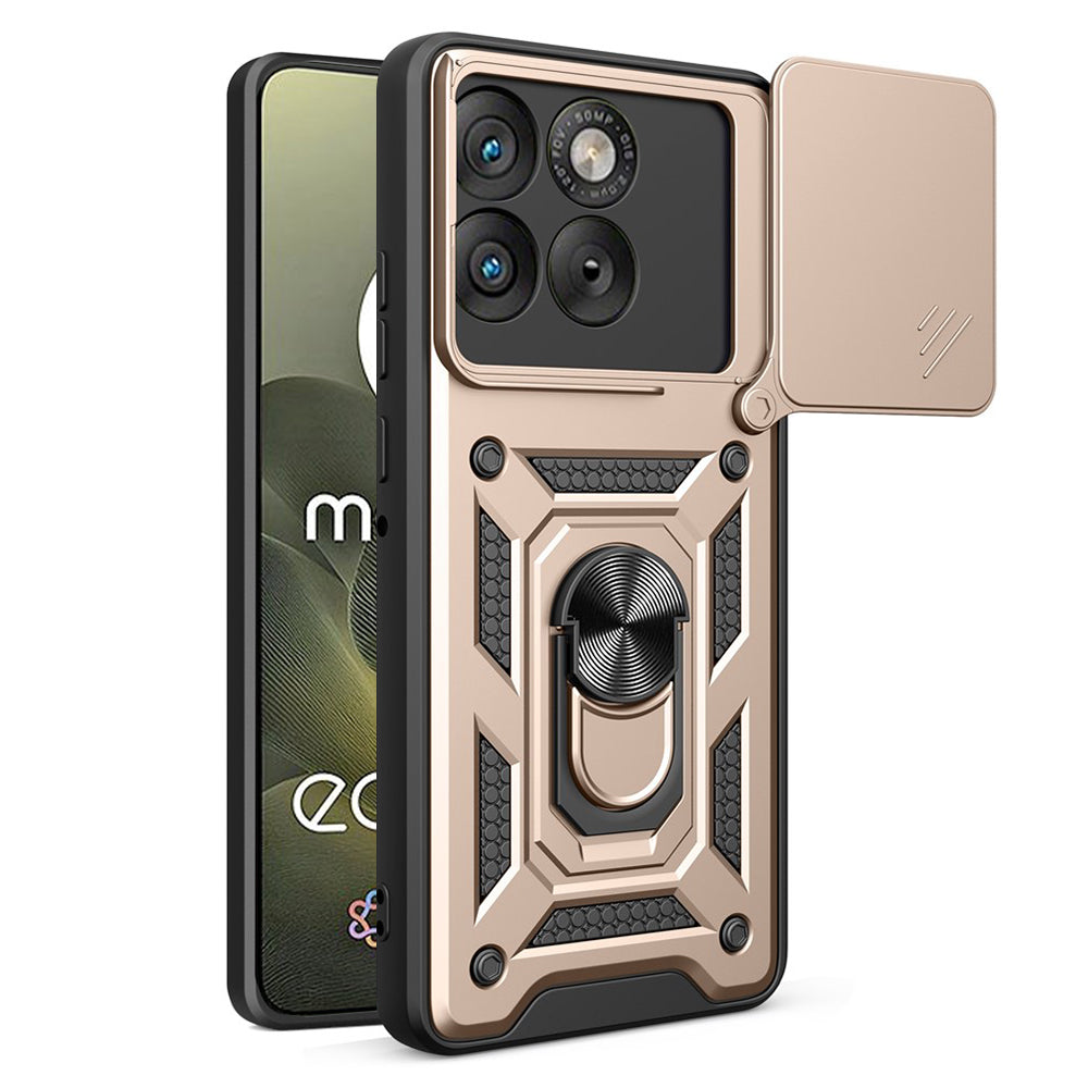 Ovitek za Motorola Edge 70, Techsuit, CamShield, Zlat