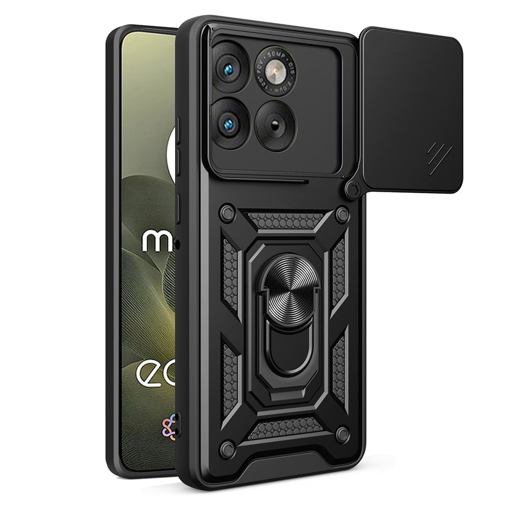 Ovitek za Motorola Edge 70, Techsuit, CamShield, Črn