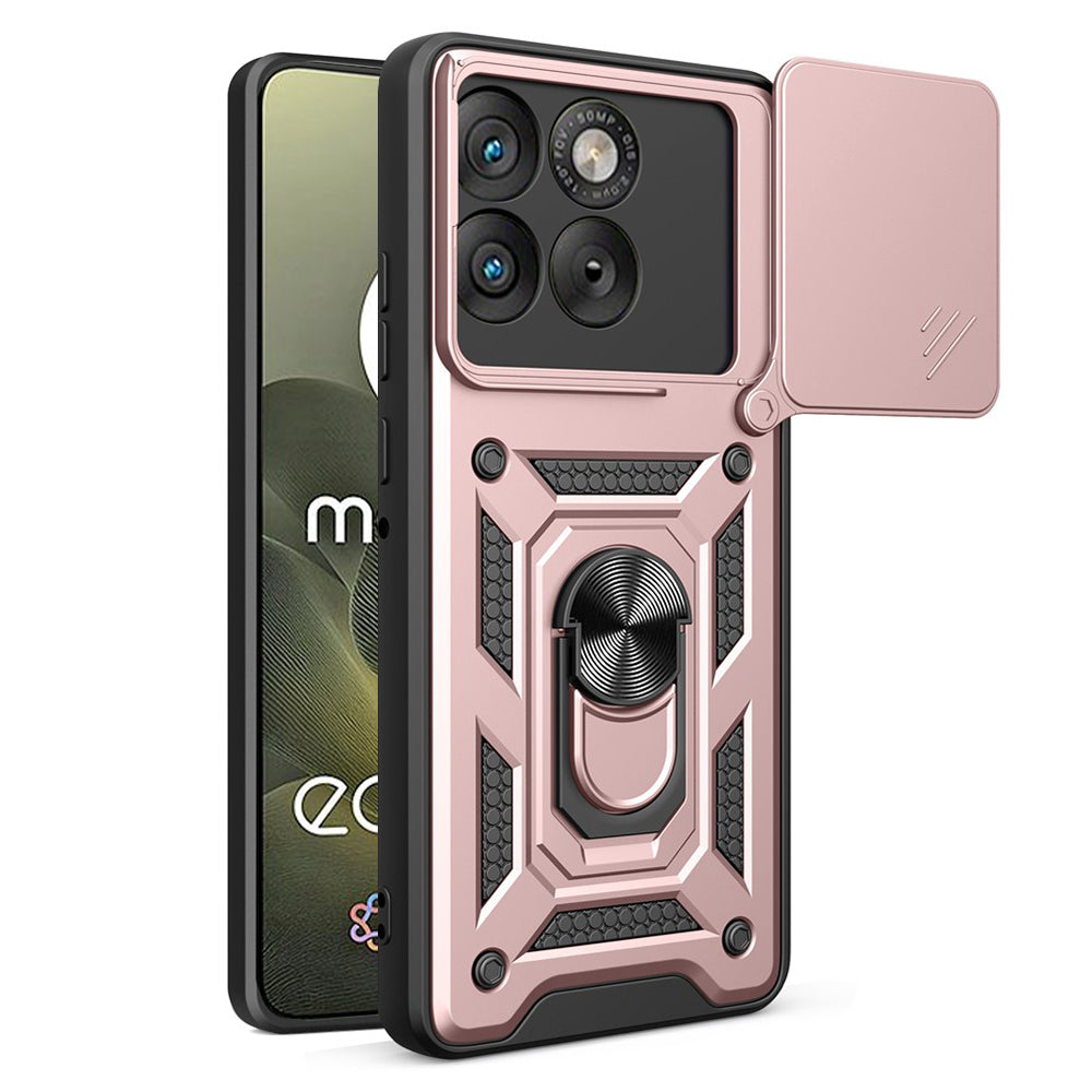Ovitek za Motorola Edge 70, Techsuit, CamShield, Rožnato Zlata