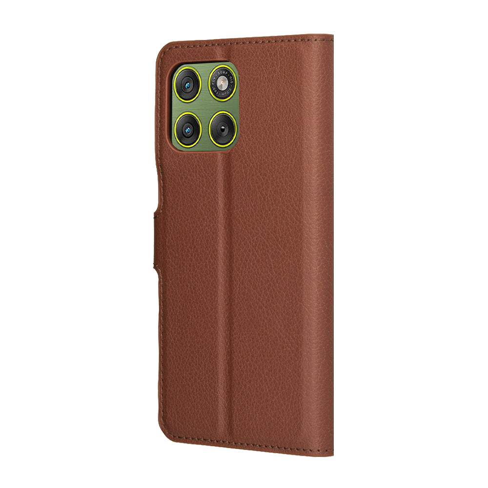Ovitek za Motorola Edge 70, Techsuit, Leather Folio, rjava