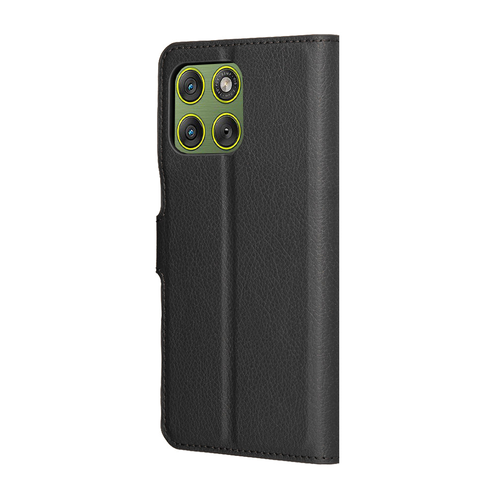 Ovitek za Motorola Edge 70, Techsuit, Leather Folio, Črna
