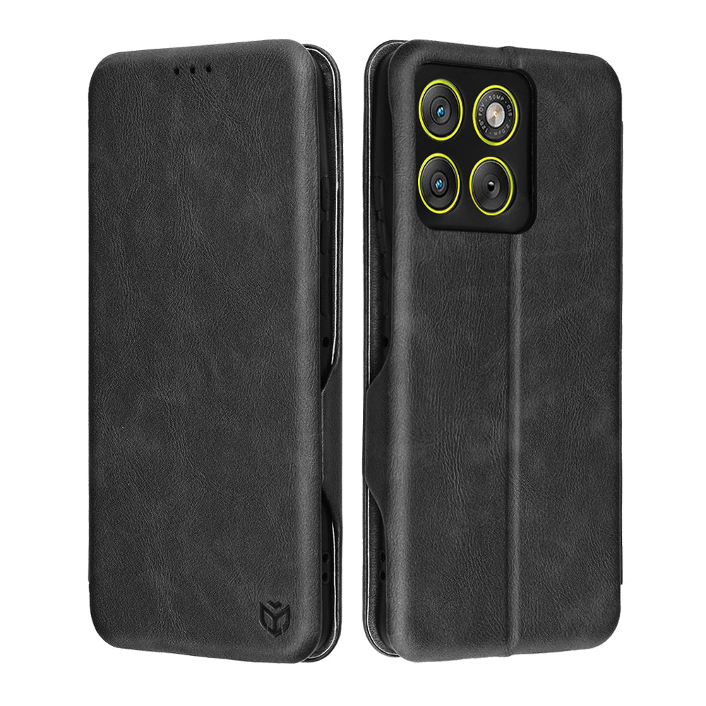 Ovitek za Motorola Edge 70, Techsuit, Safe Wallet Plus, Črn