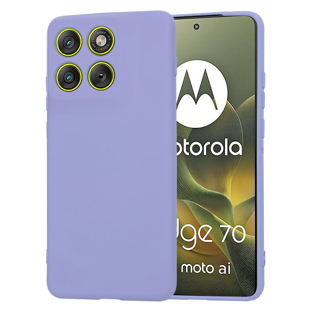 Ovitek za Motorola Edge 70, Techsuit, SoftFlex, Svetlo vijolična