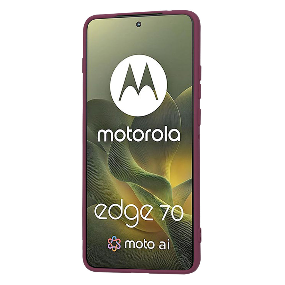 Ovitek za Motorola Edge 70, Techsuit, SoftFlex, Češnjeva