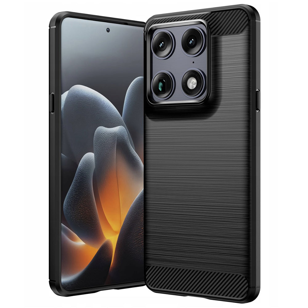 Ovitek za Motorola Edge 70 Ultra / Signature, Techsuit, Carbon, Črna