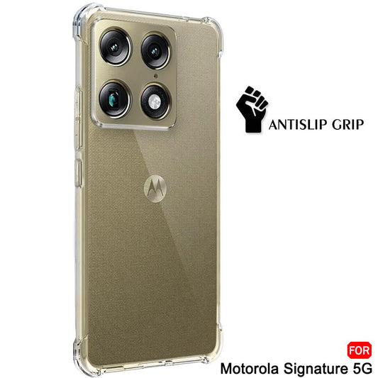 Ovitek za Motorola Edge 70 Ultra / Signature, Techsuit, Shockproof Clear, Prozoren