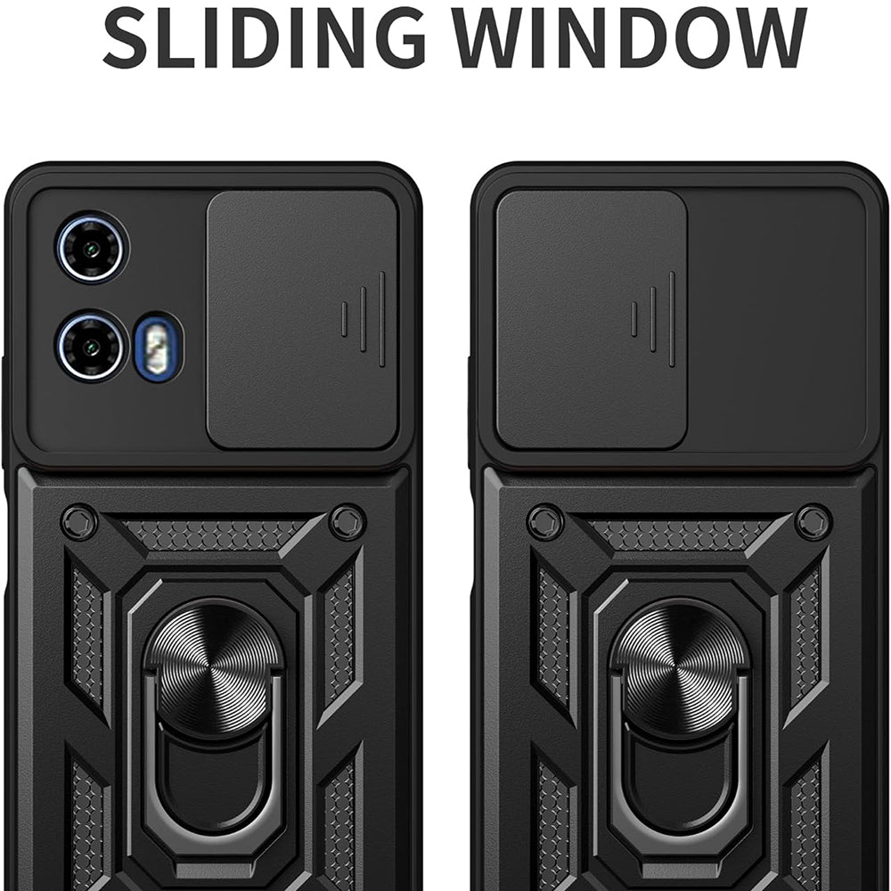 Ovitek za Motorola Moto G15 / G15 Power, Techsuit, CamShield, Črn