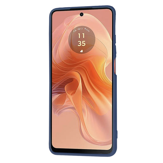 Ovitek za Motorola Moto G04s / E14 / G04, Techsuit, SoftFlex, Mornarsko modra