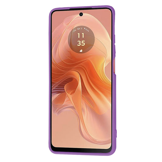 Ovitek za Motorola Moto G04s / E14 / G04, Techsuit, SoftFlex, Vijolična