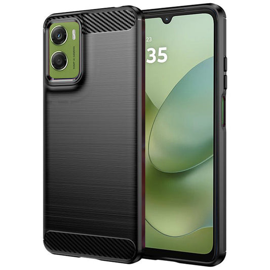 Ovitek za Motorola Moto G06 Power / G06, Techsuit, Carbon, Črna