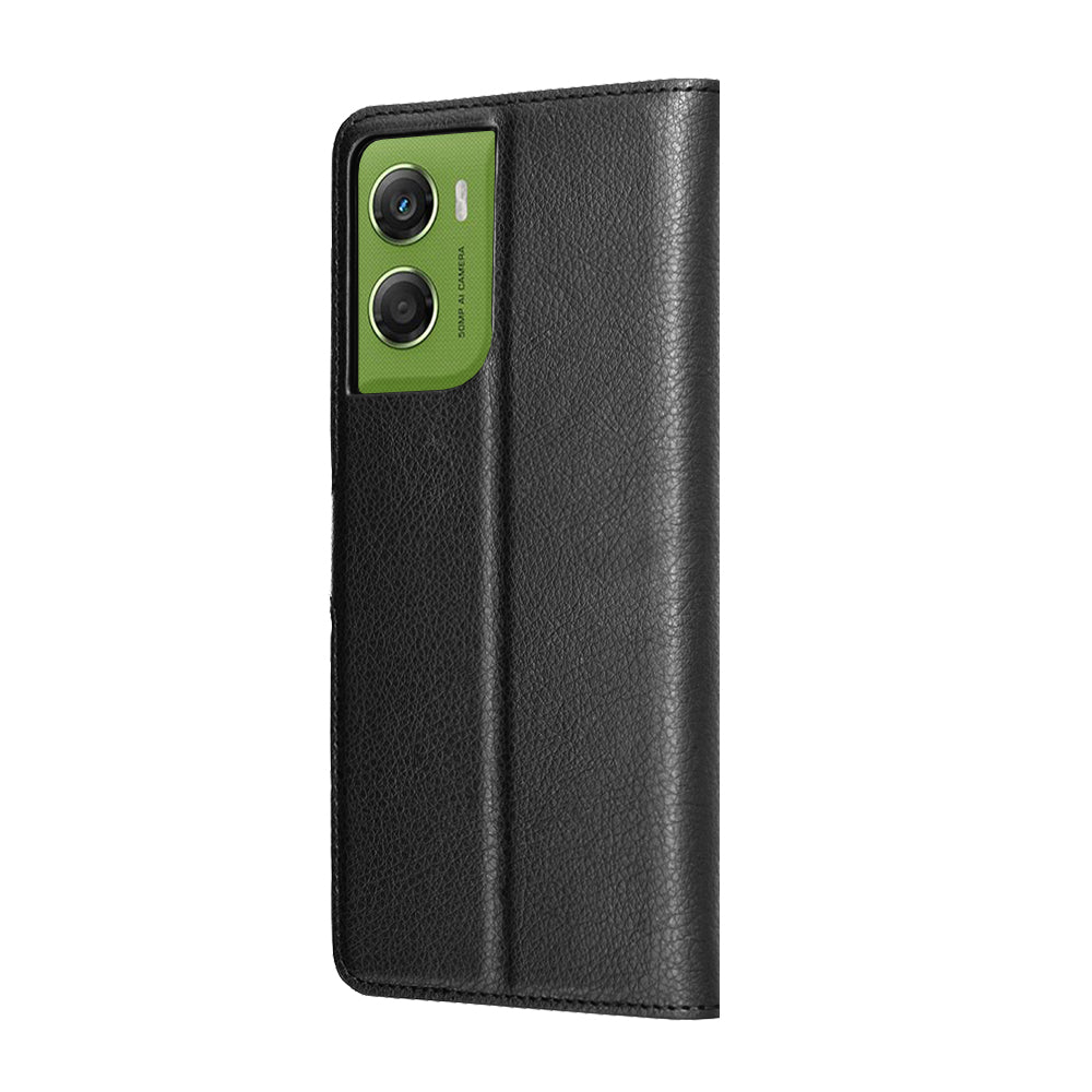 Ovitek za Motorola Moto G06, Techsuit, Leather Folio, črn