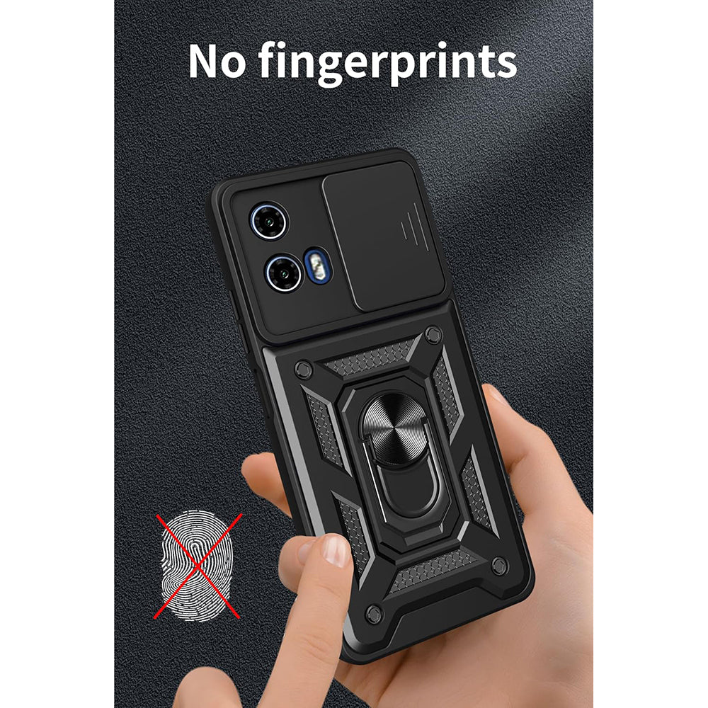 Ovitek za Motorola Moto G15 / G15 Power, Techsuit, CamShield, Črn