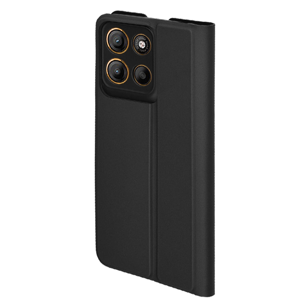 Ovitek za Motorola Moto G15 / G15 Power, Techsuit, Magskin Book, Črn
