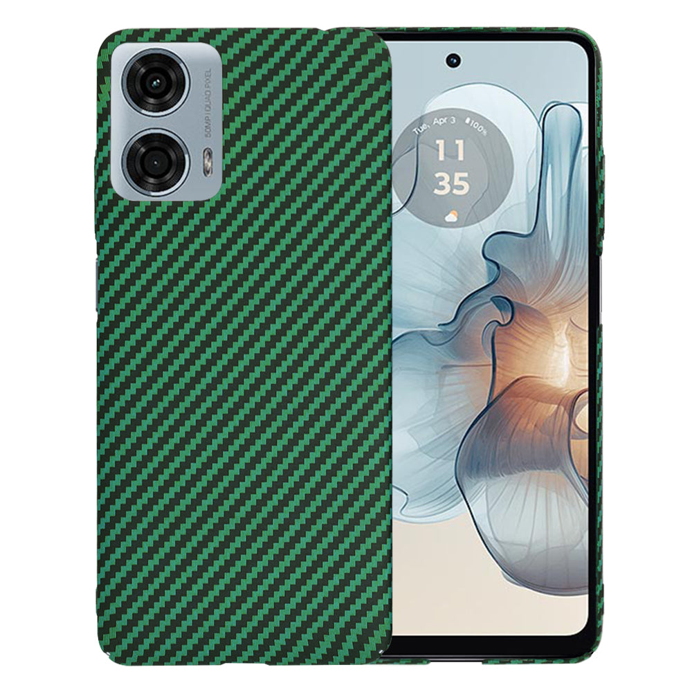 Ovitek za Motorola Moto G24 Power, Techsuit, Carbonite FiberShell, Zelen