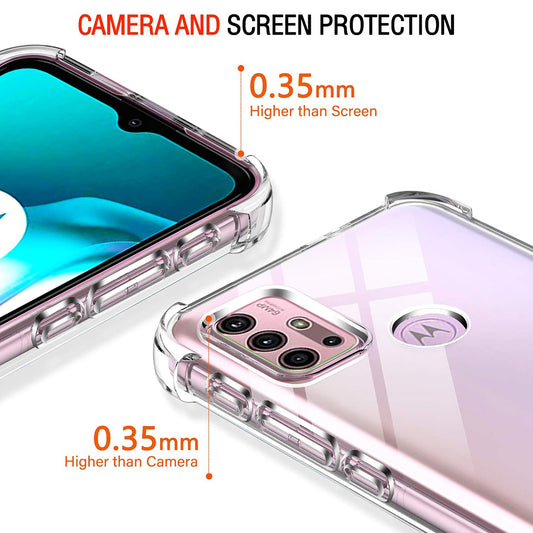 Ovitek za Motorola Moto G30 / G20 / G10, Techsuit, prozoren, odporen na udarce