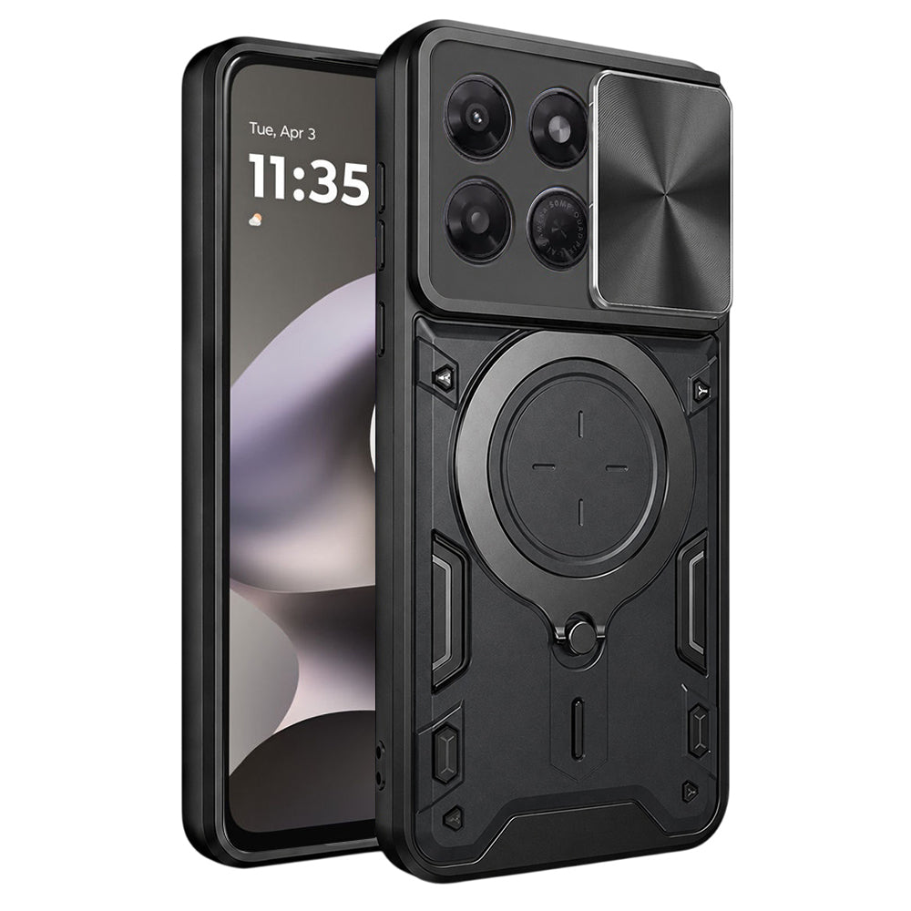 Ovitek za Motorola Moto G37 Power, Techsuit, CamGuard Pro, Črn