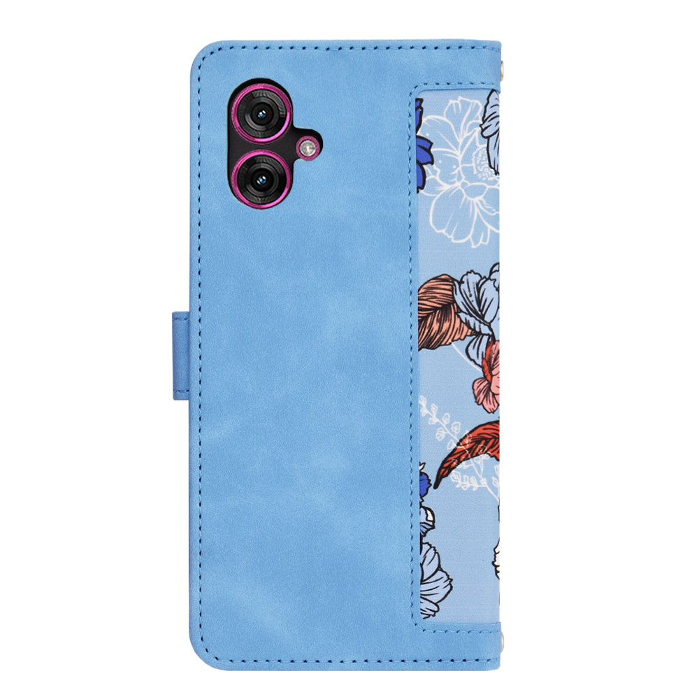 Ovitek za Motorola Moto G55, Techsuit, FlipCraft, modra