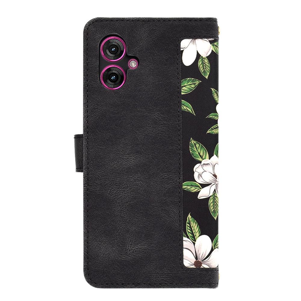 Ovitek za Motorola Moto G55, Techsuit, FlipCraft, Črn