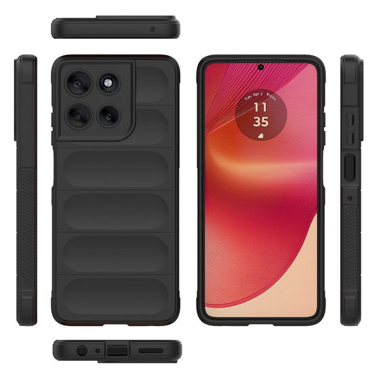 Ovitek za Motorola Moto G56, Techsuit, Magic Shield, Črn