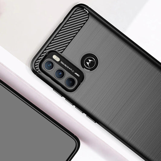 Ovitek za Motorola Moto G60, Techsuit, Karbon, Črn