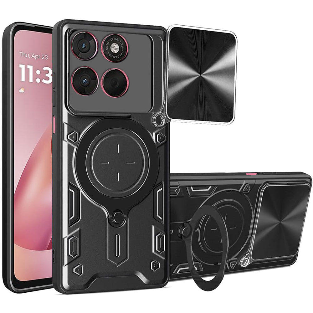 Ovitek za Motorola Moto G67 Power / G57 Power, Techsuit, CamGuard Pro, črn