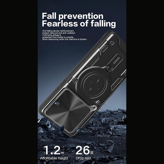 Ovitek za Motorola Moto G67 Power / G57 Power, Techsuit, CamGuard Pro, črn