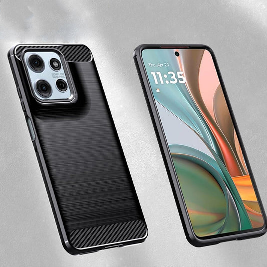 Ovitek za Motorola Moto G67 Power / G57 Power, Techsuit, Carbon, Črn