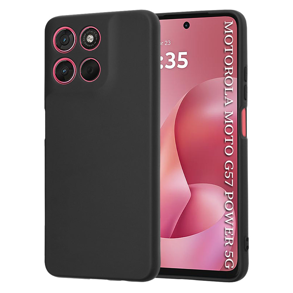 Ovitek za Motorola Moto G67 Power / G57 Power, Techsuit, SoftFlex, Črn