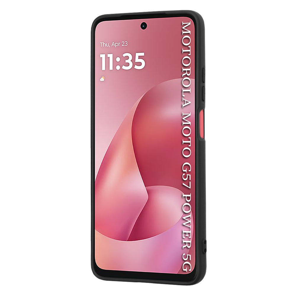 Ovitek za Motorola Moto G67 Power / G57 Power, Techsuit, SoftFlex, Črn