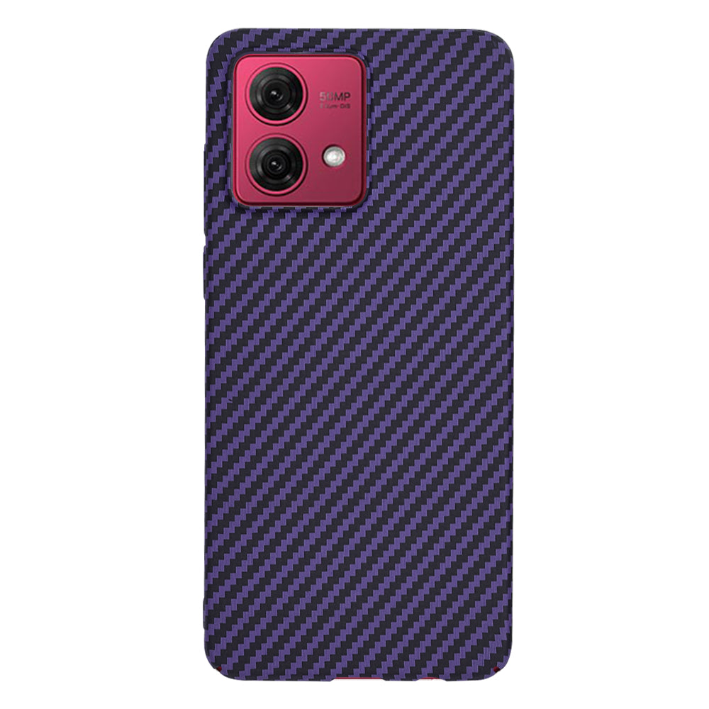 Ovitek za Motorola Moto G84, Techsuit, Carbonite FiberShell, Vijoličen