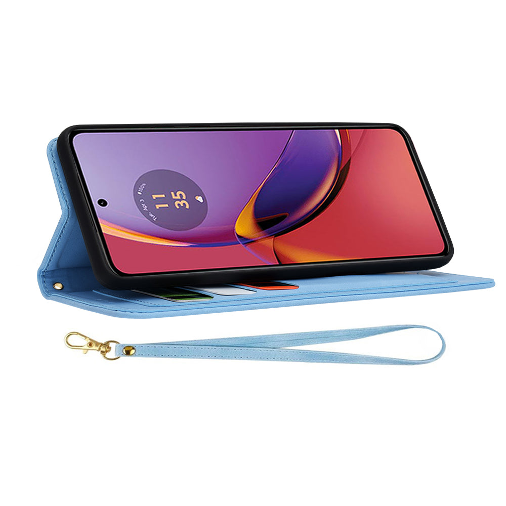 Ovitek za Motorola Moto G84, Techsuit, FlipCraft, Modra