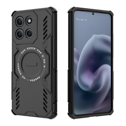 MagSafe ovitek za Motorola Moto G86 Power, Techsuit, ArmorMag, Črn