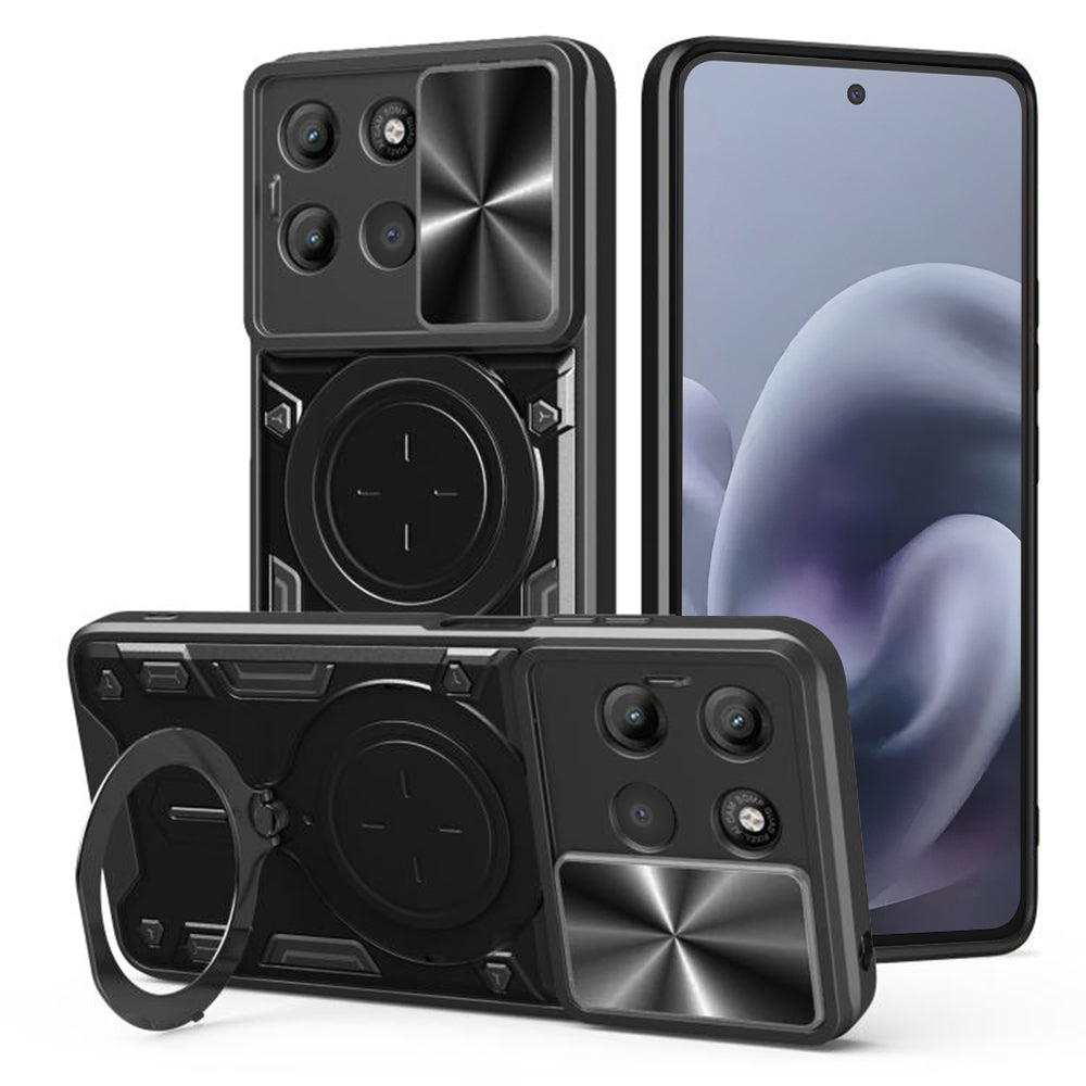 Ovitek za Motorola Moto G86 Power, Techsuit, CamGuard Pro, Črn