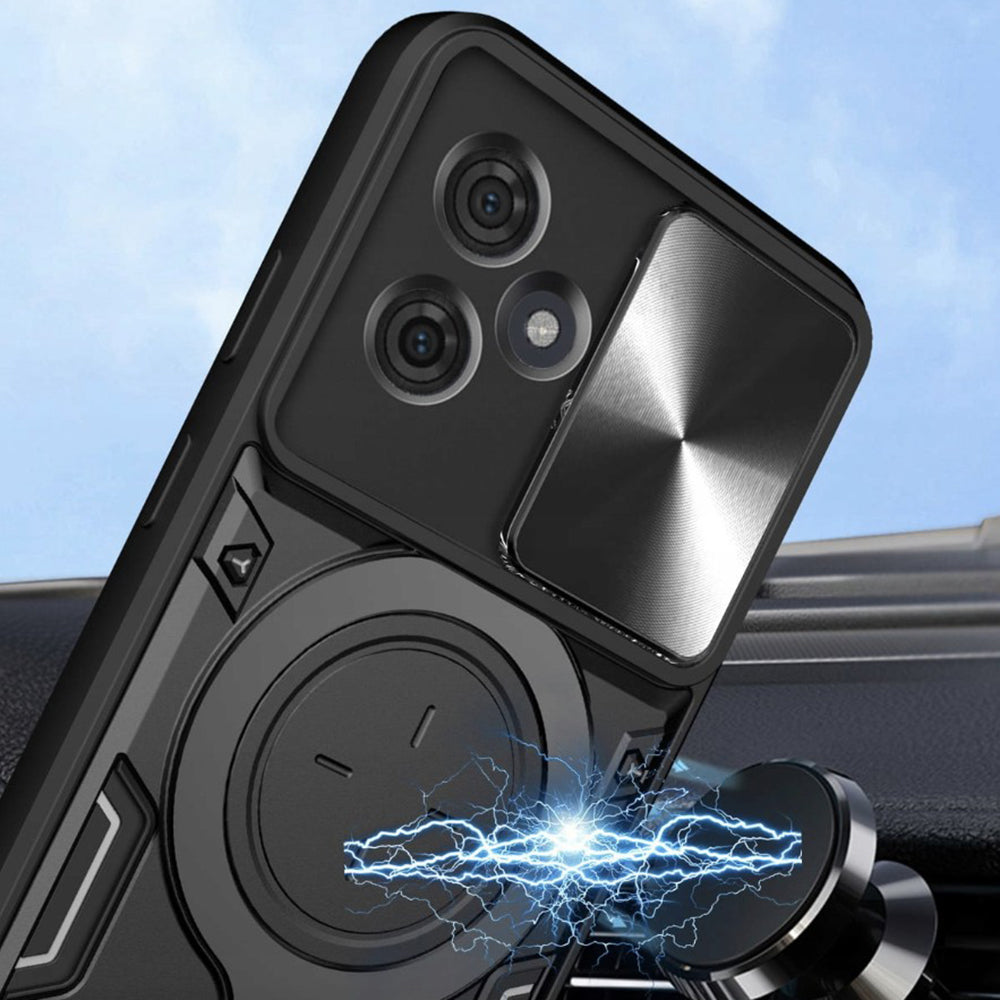 Ovitek za Motorola Moto G86 Power, Techsuit, CamGuard Pro, Črn