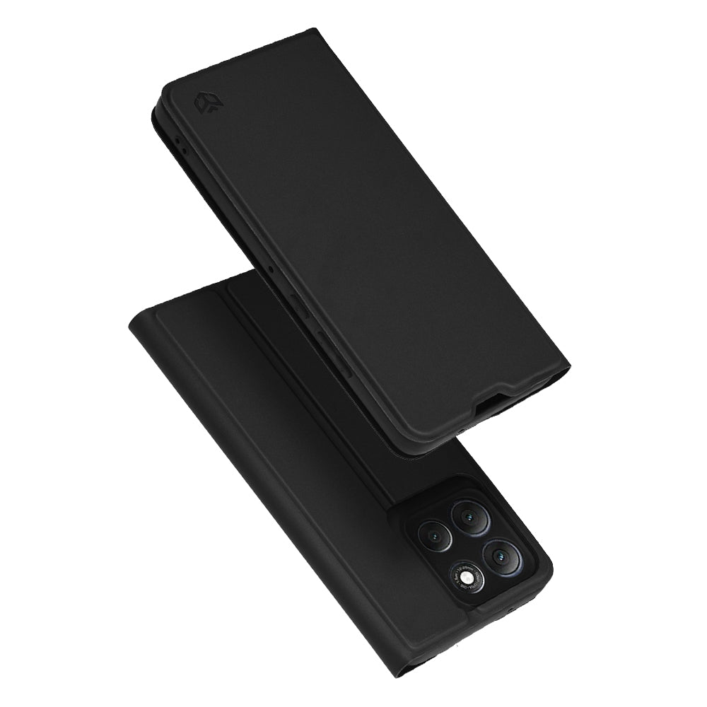Ovitek za Motorola Moto G86 Power, Techsuit, Magskin Book, črn